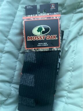 Mossy Oak Men's Crew Half Cushion Socks 2pk